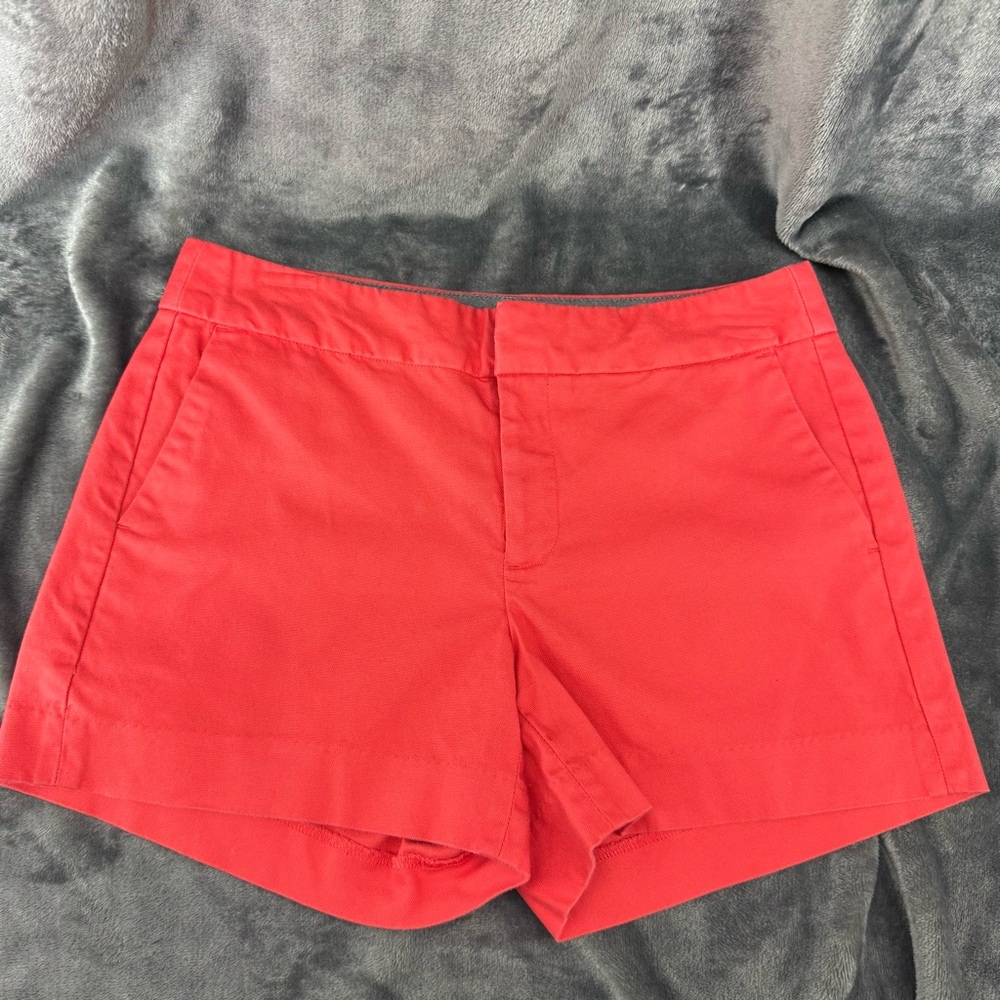 Y2K Banana Republic Coral Red Chino Shorts Size 0